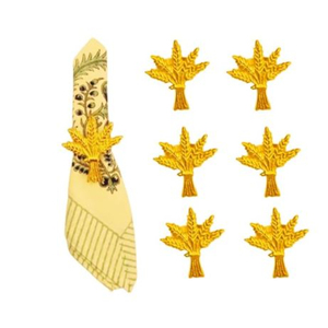 Juego de Anillos de Servilleta de Metal con Hoja de Oro Vintage para Bodas y Fiestas, Decoración de Mesa Moderna y Elegantes Soportes para Servilletas para Banquetes - Product Image 3
