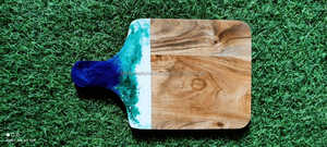 Tabla de cortar madera Natural para pizza, tabla duradera para picar madera, pieza única, sólida, la mejor calidad, epoxi de resina - Product Image 6