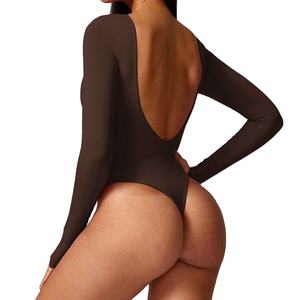 ชุดบอดี้สูทโยคะแบบชิ้นเดียว ขาสั้น กระชับรูปร่าง ระบายอากาศ แห้งเร็ว สำหรับผู้หญิง - Product Image 5