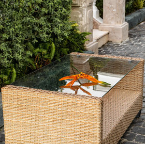 Vente d'usine Ensemble de meubles de patio sectionnels en osier Application extérieure Variété de formes Boîte en carton emballée fabriquée au Vietnam - Product Image 2