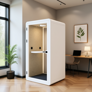 QUAD HiPod Acoustic Office Furniture Privacy-Preserving Phone Pods for Optimal Work Environment - Product Image 3