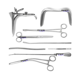 Juego de 9 Instrumentos de Cirugía Ginecológica y Obstétrica, Kit Básico de Herramientas Ginecológicas Abdominales - Product Image 1