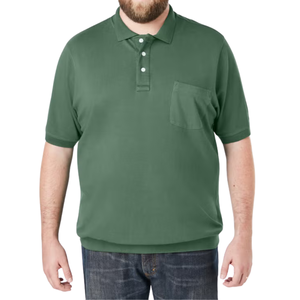 Camiseta de Manga Corta para Hombre, Talla Grande, con Bolsillo, Transpirable, Tejido Piqué, Mezcla de Algodón de 180g, Corte Holgado, Fabricación Personalizada al por Mayor ODM - Product Image 1