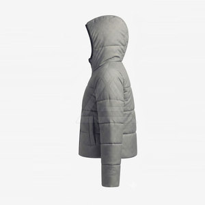 Custom Made Women <b>Cropped</b> <b>Puffer</b> <b>Jacket</b> With Unique Color Options Quilted Design Apparel For Fashion Brands And Retailers - Product Image 3