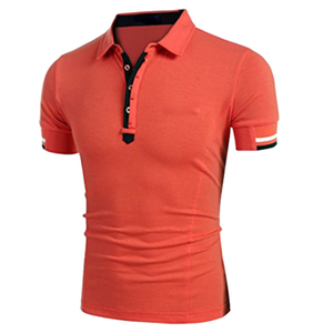 Polo de Algodón Jersey Sólido con Bordado de Moda, Corte Ajustado, Suave y Cómodo, para Uso Diario Informal, Transpirable, Camiseta con Cuello para Verano - Product Image 2