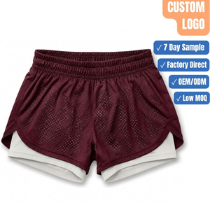 Shorts de sport taille haute pour femmes, séchage rapide, entraînement fitness - Product Image 1
