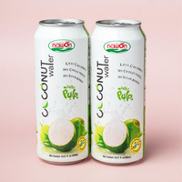 Bebida de Agua de Coco Pura de Vietnam, 16.5 Onzas Líquidas, Bebidas de Coco Enlatadas, Exportador, OEM/ODM, Muestra Gratuita, Marca Privada, Bebidas de Agua de Coco