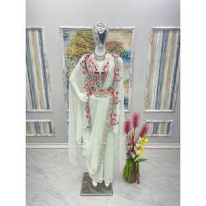 Fancy Four-Piece Women's Set with <b>Belt</b> for Party Wear - Product Image 4