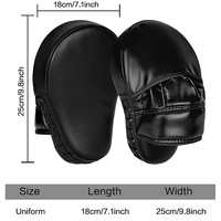 DAWNFROCE FIGHT GEARS Cible de frappe professionnelle pour les mains et les pieds – Matériau PU épais, conception incurvée de précision pour l'entraînement de kickboxing