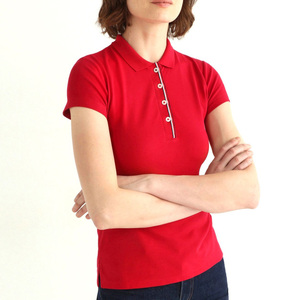 Camisetas tipo polo de tela ligera y flexible para mujer, fáciles de usar, ropa diaria, camisetas tipo polo para mujer - Product Image 1