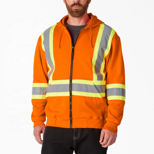 Vêtements de sécurité réfléchissants pour la construction, sweat-shirt d'hiver haute visibilité classe 3 en polyester, vente en gros - Product Image 4