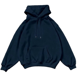 บริการขายส่ง OEM เสื้อฮู้ดดี้และเสื้อสเวตเชิ้ตผู้ชาย ผ้าฝ้าย 100% บุซับใน สำหรับฤดูหนาว ทรงหลวม น้ำหนัก 300 กรัม พร้อมโลโก้ด้านหน้า - Product Image 2