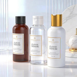 Bouteille Cosmo Slim en Plastique PET de 80 ml avec Bouchon - Fournisseur d'Emballages Cosmétiques Personnalisés pour Lotion, Sérum, Huile, Bouteille Ronde à Presser de Petite Taille - Product Image 1