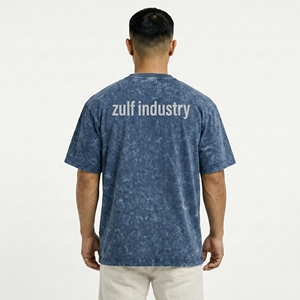 T-shirts à manches courtes pour hommes, surdimensionnés, unis, décontractés, effet délavé vintage, impression personnalisée, faible MOQ, fabricant OEM, marque privée, 100% coton - Product Image 2