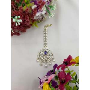 Indian Ethnic Artificial Jewelry-Rachel American Diamond Mang Tika - Product Image 4