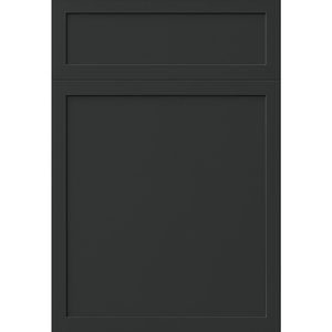Îlot de cuisine moderne, armoire de rangement modulaire gris foncé, armoire à tiroirs, plan de travail blanc, meubles de cuisine contemporains - Product Image 2