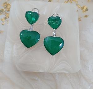 Exclusivos Pendientes de Latón Plateado con Moissanita de Primera Calidad, Hermosos Pendientes Kundan para Mujeres y Niñas, Ideales para Vestidos de Noche y Fiestas - Product Image 2