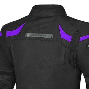 Blouson de moto pour femme à manches longues 5 Sports, noir, coupe-vent et imperméable, 100 % polyester, pour la course, avec blocs de couleur - Product Image 5
