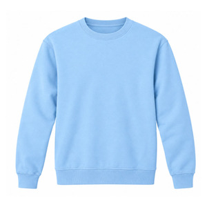 OEM Custom Men's Plain O-Neck Sweatshirt Long Sleeve Pullover Cotton Fleece Sweatshirt Wholesale Custom Logo Printing - Product Image 1