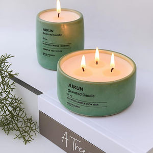 AIKUN Long Lasting Bergamot Aromatherapy <b>Candle</b> with Pomegranate & Grapefruit, Natural Wax <b>Candle</b> for Bulk B2B Orders - Product Image 1