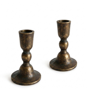 Elegant <b>Black</b> Iron <b>Candlestick</b> Holder Set of 2 Durable Home Event Parties Tableware Decoration Metal Candle Holders - Product Image 6