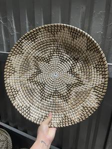 Plato Decorativo de Pared de Hierba Marina Natural, Hecho a Mano, Arte Tejido para Decoración del Hogar, Vietnam - Product Image 3