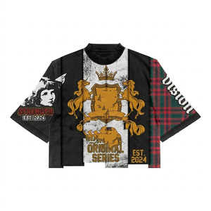 Camiseta de corte holgado 240 GSM de algodón premium con lavado ácido gris, estampado DTG con logo Bull Rider, 100% algodón para hombre, estilo holgado. - Product Image 6