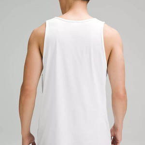 <b>Men's</b> <b>White</b> Basic Tank Top Plain Lightweight <b>Vest</b> for Gym Sports Summer Casual Outdoor and Everyday Wear - Product Image 3