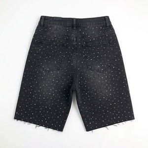 Shorts en toile unie délavée pour homme – Style décontracté streetwear, coupe ample, mode estivale, effet vieilli, style urbain tendance, usage quotidien, anti-UV, séchage rapide - Product Image 5