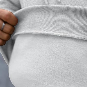 Sweat à capuche épais pour homme, style décontracté, en coton doux et épais, coupe ample, streetwear décontracté, chaud, pour tous les jours - Product Image 5