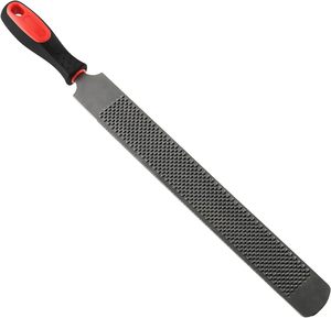 Raspador de pezuñas de 18 pulgadas, herramienta de herrador de acero al carbono de alta resistencia, recortador de pezuñas profesional con mango de goma para caballos y cabras - Product Image 1
