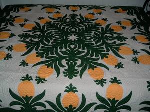 Beautiful Designer Pineapple Pattern 100% Cotton Material Hawaiian <b>Quilts</b> For Home, Hotel <b>Bedding</b> Decoration Bed Sheets - Product Image 2