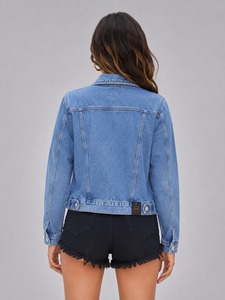Gilet en jean décontracté pour femme, boutonné, sans manches, avec poches à rabat sur la poitrine, idéal pour les voyages en plein air et le quotidien - Product Image 5