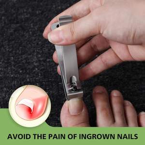 Coupe-ongles robuste à bord droit en acier au carbone, outil de précision, poignée ergonomique, pour ongles épais et orteils, ouverture large, nouveau - Product Image 1