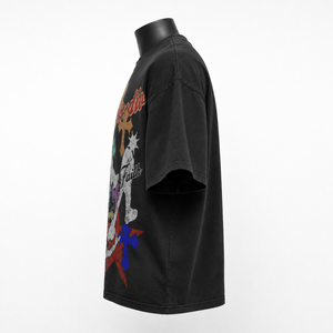 T-shirt Streetwear Homme Oversize Vintage Délavé 100% Coton 280g, Vierge, Grammage Lourd, Fabricant OEM ODM - Product Image 4