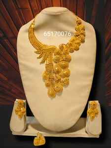 AWAIS HOUSE Nouvelle Collection Style Hip Hop Plaqué Or Laiton Ensemble Collier Bracelet Femme Fête Mariage Diamant Massif Infini - Product Image 4