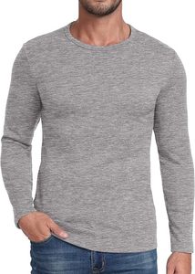 Camisa de Franela para Hombre con Ribete en Contraste, de Lana Merino, Manga Larga, con Botones, Casual, Transpirable, Cuello Alto, Diseño para Invierno - Product Image 2