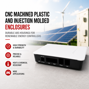 CNC Machined <b>Plastic</b> and Injection Molded <b>Enclosures</b> Durable ABS Housings for Renewable Energy Controllers - Product Image 3