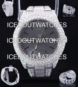 Reloj con Diamantes, Movimiento Automático, Lujoso, Totalmente Cubierto de Diamantes, Estilo Hip Hop, Relojes VVS Moissanite para Hombre - Product Image 4