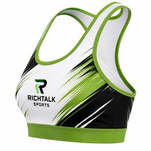 Soutien-gorge de sport simple pour femme, à sublimation, maintien élevé, écologique, de qualité supérieure, confortable pour le quotidien, en stock pour la vente en ligne - Product Image 3