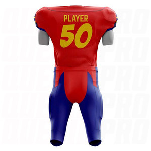 Uniforme de football américain personnalisé de qualité supérieure, maillot et pantalon de football américain pour jeunes, avec logos, respirant - Product Image 2