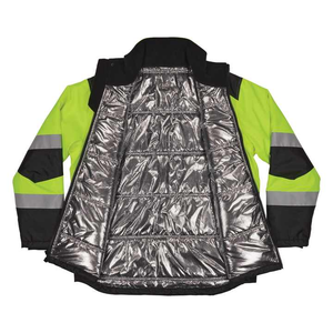 Veste de travail réfléchissante à manches longues 2026, séchage rapide, 100 % polyester tricoté, avec LED clignotante, haute visibilité, pour l'extérieur - Product Image 2