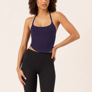 Top Corto Sexy Casual con Tirantes Finos para Mujer, de Secado Rápido, sin Mangas, para Ejercicio, Fitness y Deportes - Product Image 6