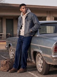 Men's Casual Baggy <b>Stretch</b> Jeans Wide Leg Loose Fit Denim <b>Pants</b> Y2K Streetwear Style - Product Image 5