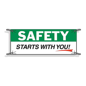 Panneau de signalisation de sécurité Brady pour les zones de travail intérieures et extérieures, panneau de signalisation routière - Product Image 1