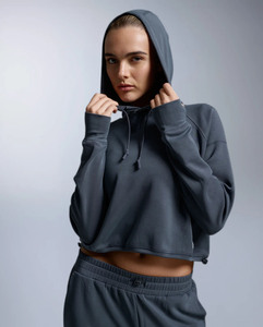 <b>Top</b> Selling Custom Logo <b>Cropped</b> Hoodie & Jogger Matching <b>Set</b> Women's Tracksuits Cotton Breathable Activewear Women Sweatsuits - Product Image 6