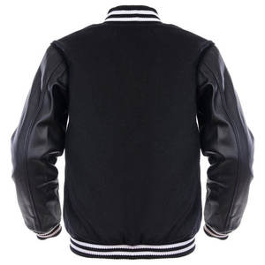 Vintage Style Mens Varsity Jacket Wool Leather Letterman Jacket Custom Streetwear Private Label Manufacturer - Product Image 5