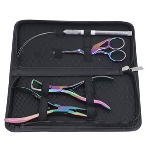 Kit de pinces à extensions capillaires de qualité supérieure avec poignée confortable, outil pour micro-anneaux et ensemble d'aiguilles à enfiler - Product Image 3