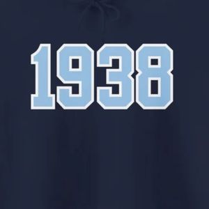 เสื้อฮู้ดดี้วาร์ซิตี้รุ่นปี 1938 แบบยูนิเซ็กส์ แขนยาว มีฮู้ด ปักลายปี พร้อมกระเป๋าจิงโจ้ สวมใส่สบาย - Product Image 6