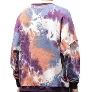 Sudadera con Capucha Casual de Invierno para Hombre, 100% Algodón, con Estampado Digital Tie-Dye y Bordado, Transpirable - Product Image 3